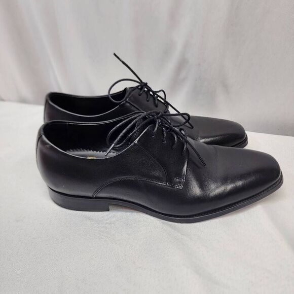 GIFENNSE Men\'s 10.5 Leather Lace up Leather Lined Perforated Dress Oxfords Shoes